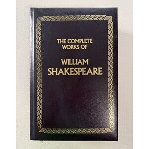 Vintage Complete Works of William Shakespeare Hardcover Longmeadow Press Gold